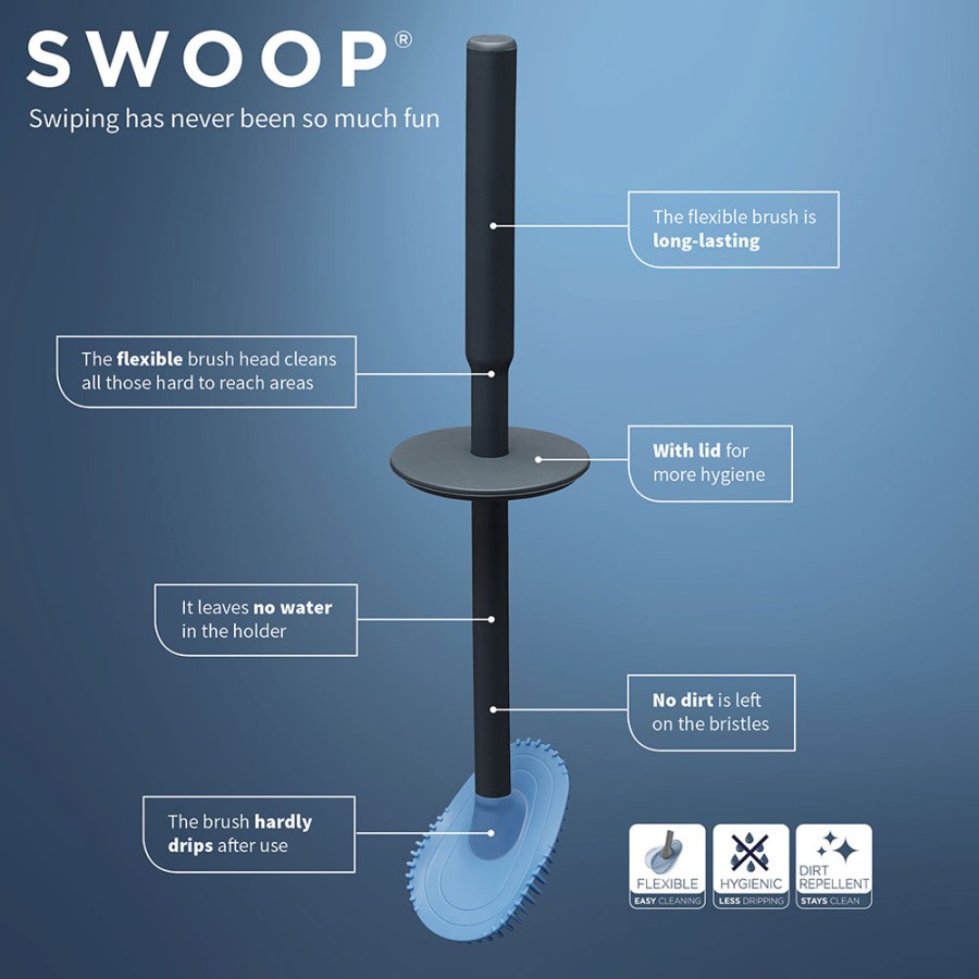 Tiger Tess Πιγκάλ με Εύκαμπτη Βούρτσα Swoop® Black / Anthracite 1329420746