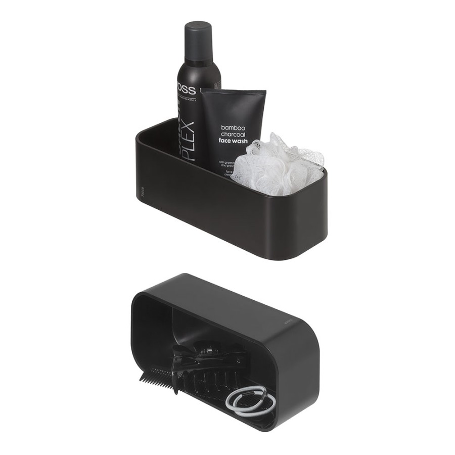 Tiger 2-Store Επιτοίχιο Ράφι 25 cm Black 1500010746