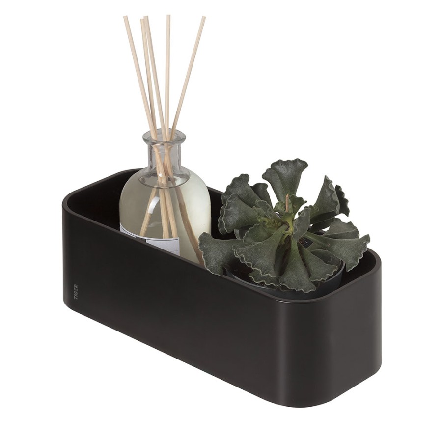 Tiger 2-Store Επιτοίχιο Ράφι 25 cm Black 1500010746