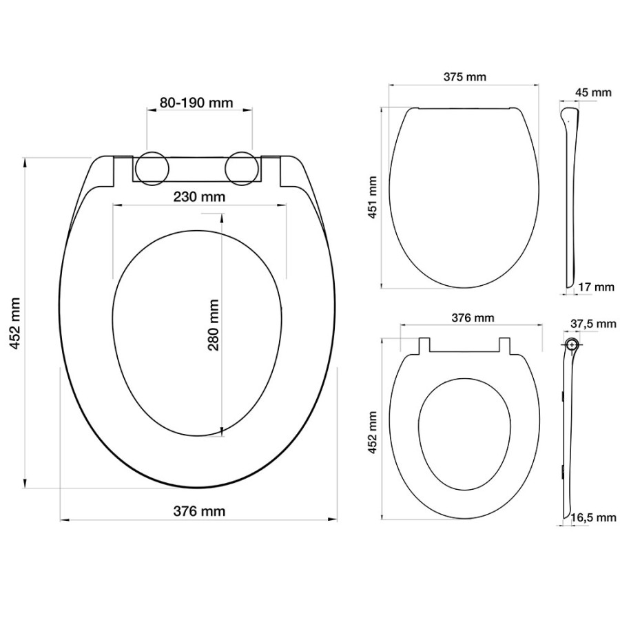 Tiger Ventura Καπάκι Λεκάνης Duroplast White 251490646