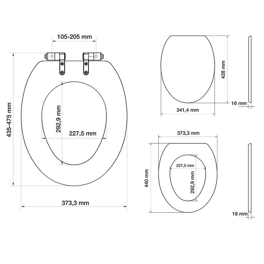 Tiger Mississippi Καπάκι Λεκάνης MDF White 251660646