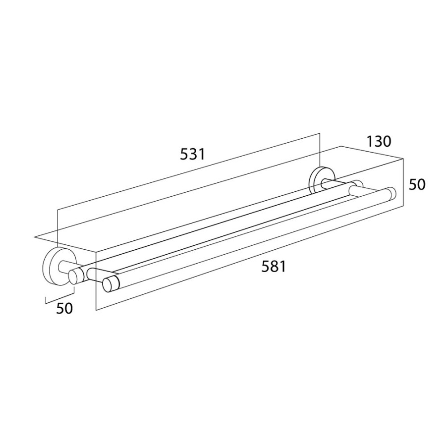 Tiger Boston Κρεμάστρα Διπλή 58.1 cm Black 308630746