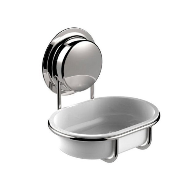 Σαπουνοθήκη επιτοίχια με βεντούζα chrome Sealskin Elementals