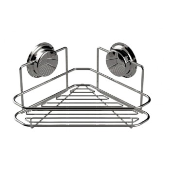 Ράφι γωνιακό με βεντούζες chrome Sealskin Elementals