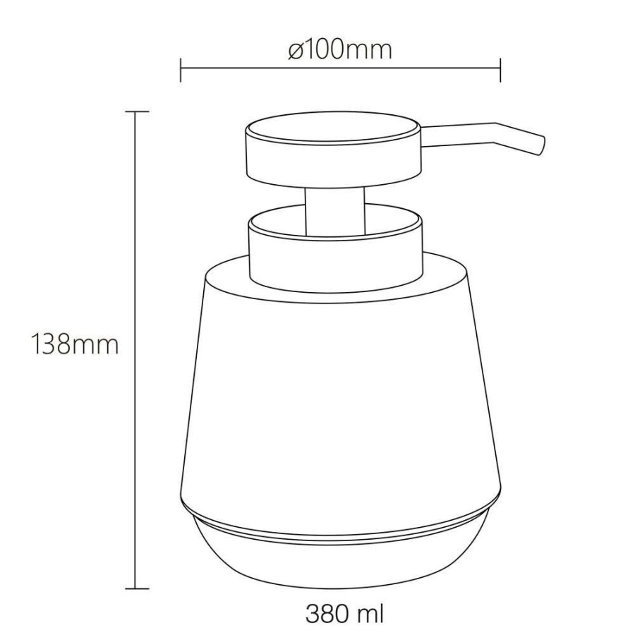 Mood grey 380 ml δοχείο κρεμοσάπουνου Sealskin