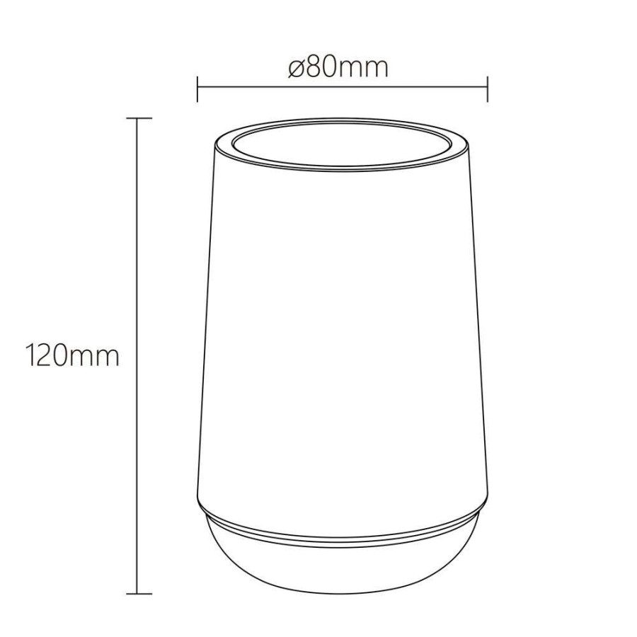 Mood grey ποτήρι οδοντόβουρτσας Sealskin