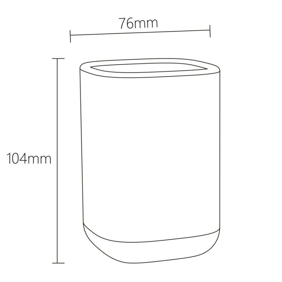 Mind black ποτήρι οδοντόβουρτσας Sealskin