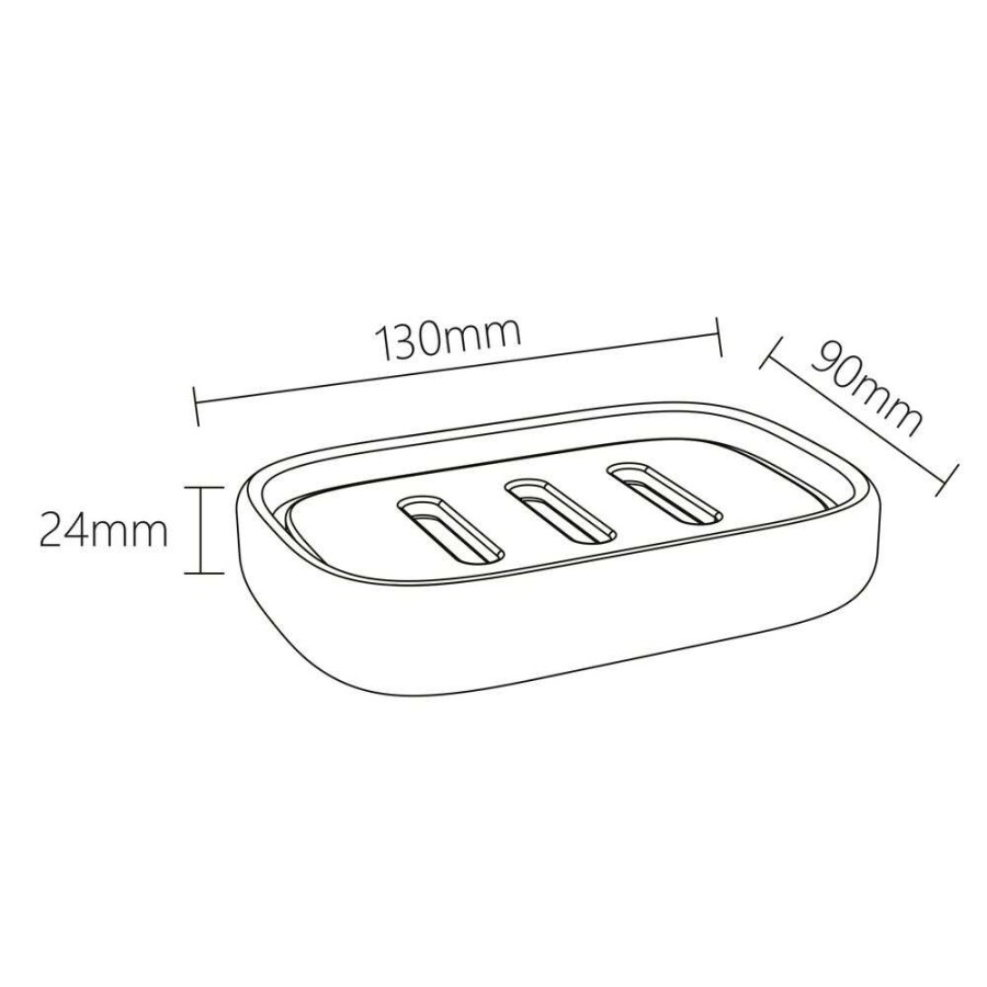 Mind black σαπουνοθήκη Sealskin