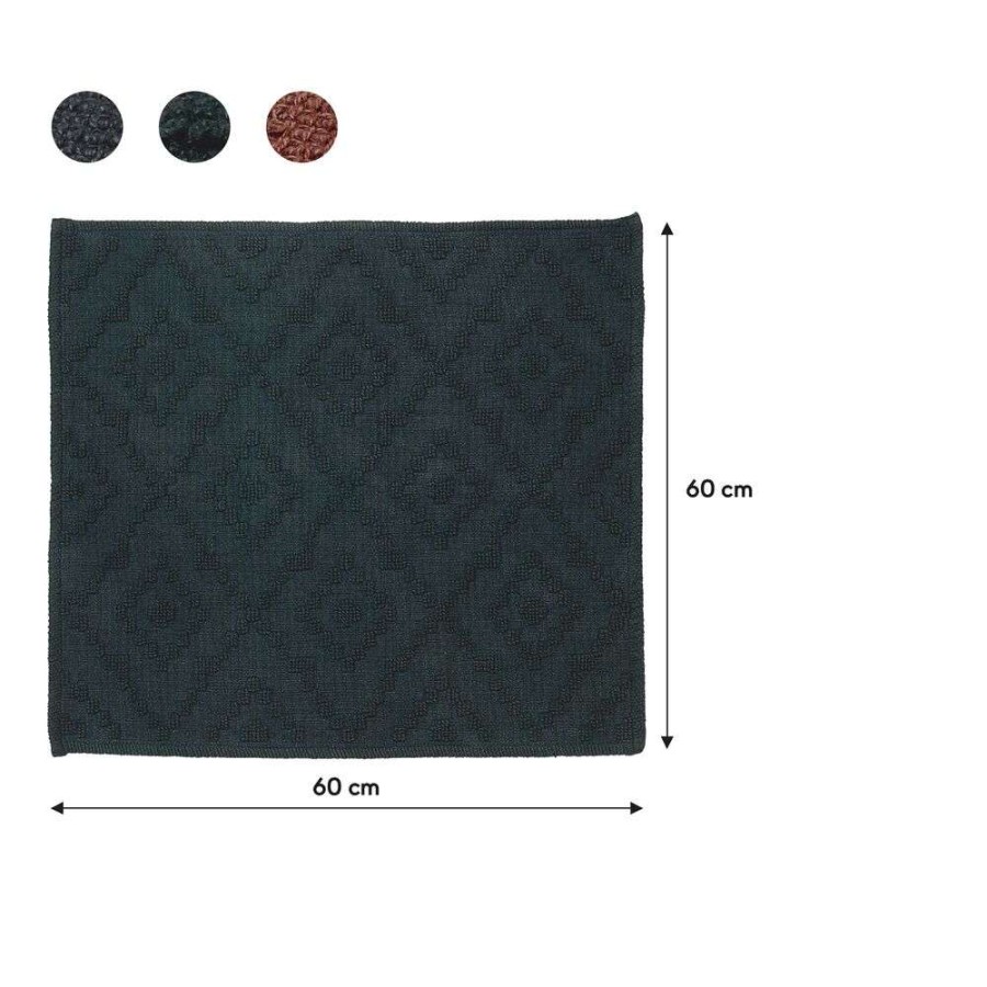 Aztec 60x60 dark green πατάκι μπάνιου Sealskin