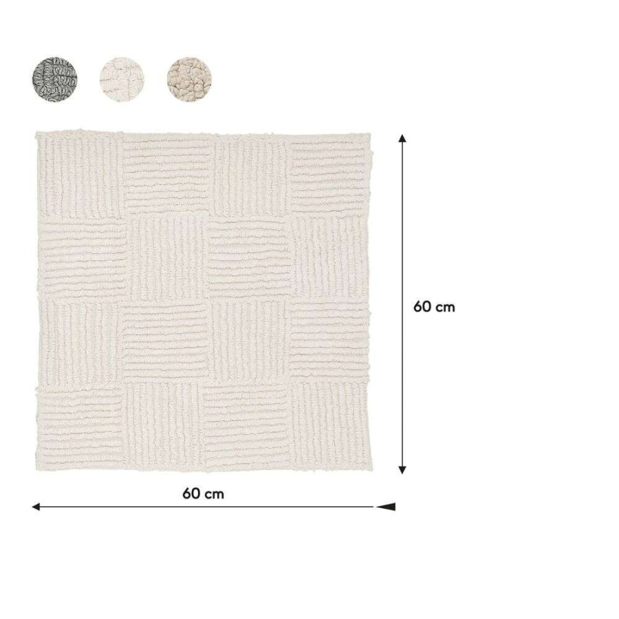 Reverse 60x60 ivory πατάκι μπάνιου Sealskin