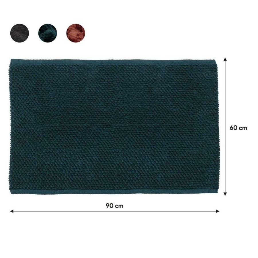 Delhi 60x90 dark green πατάκι μπάνιου Sealskin