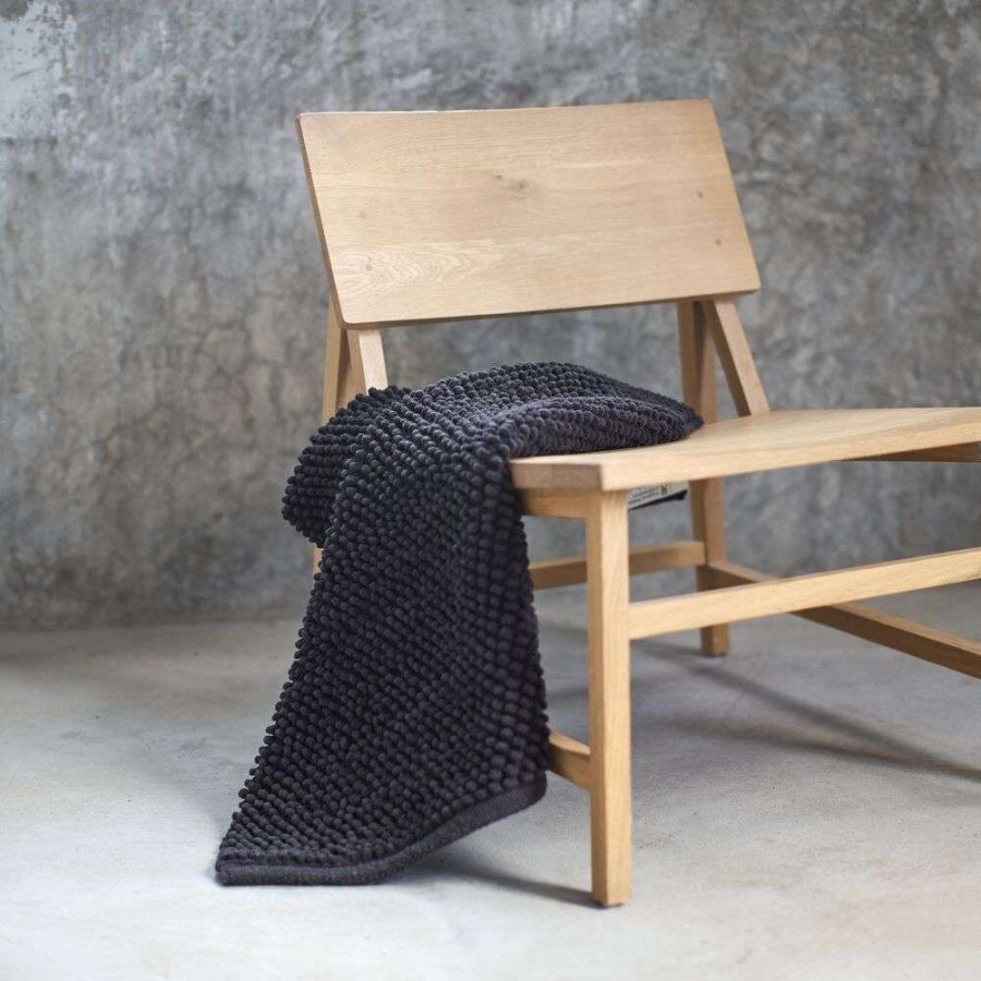 Delhi 60x60 dark grey πατάκι μπάνιου Sealskin