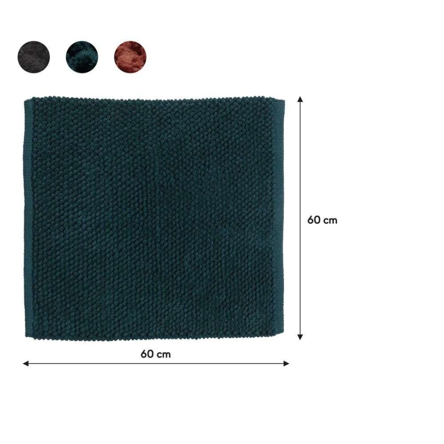 Delhi 60x60 dark green πατάκι μπάνιου Sealskin