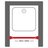 Easy roll black βραχίονας μπάνιου γωνιακός Sealskin