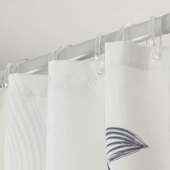 Birds 180x200 black κουρτίνα μπάνιου υφασμάτινη Sealskin