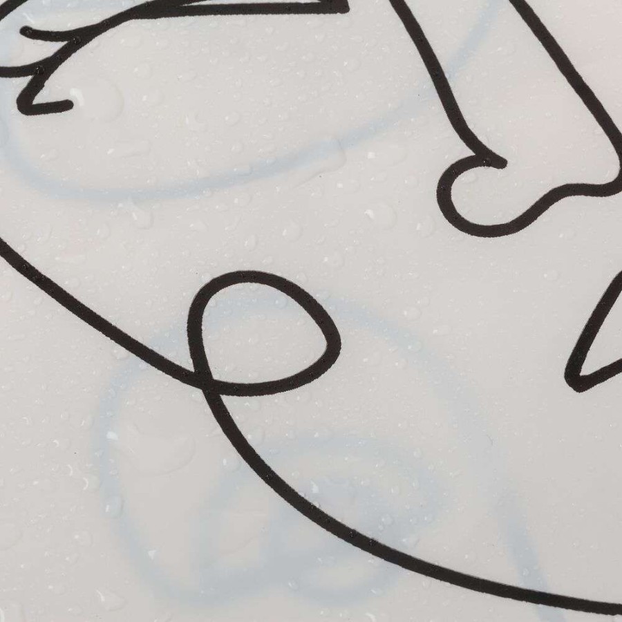 Mind 180x200 black κουρτίνα μπάνιου πλαστική Sealskin