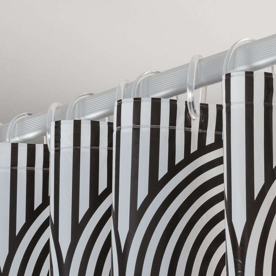 Brave 180x200 black κουρτίνα μπάνιου πλαστική Sealskin