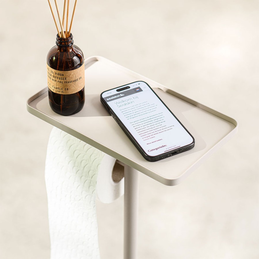 Brix greize σταντ χαρτιού υγείας + πιγκάλ με ράφι Sealskin