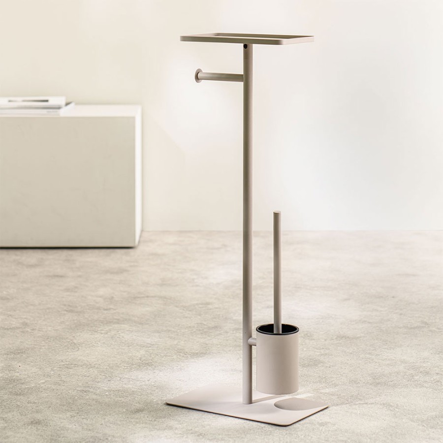 Brix greize σταντ χαρτιού υγείας + πιγκάλ με ράφι Sealskin