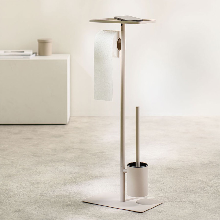 Brix greize σταντ χαρτιού υγείας + πιγκάλ με ράφι Sealskin