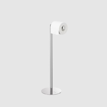 Industrial chrome χαρτοθήκη επιδαπέδια με θέση για ανταλλακτικά ρολά Sealskin