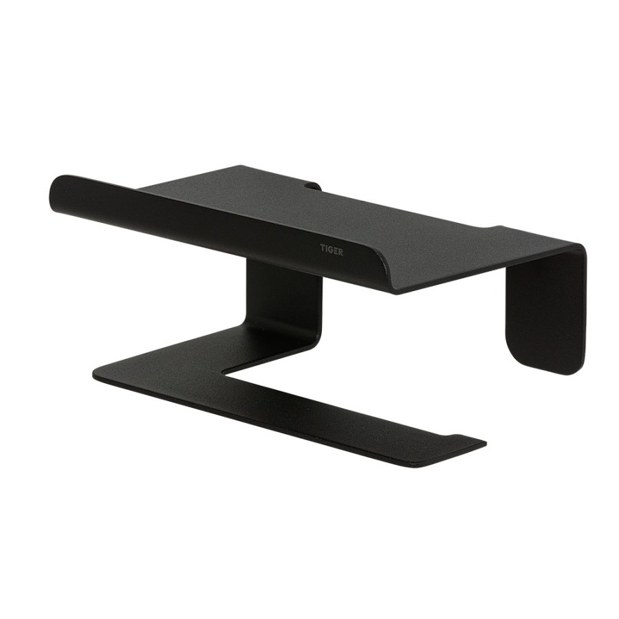 Tiger Colar Χαρτοθήκη με Ράφι Black 1314230746