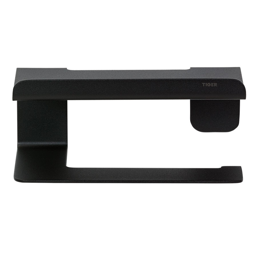 Tiger Colar Χαρτοθήκη με Ράφι Black 1314230746