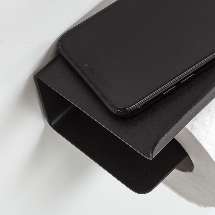 Tiger Colar Χαρτοθήκη με Ράφι Black 1314230746