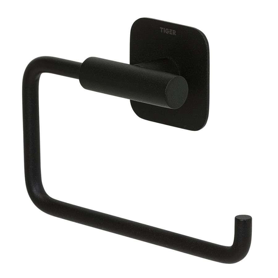 Tiger Colar Σετ Αξεσουάρ Τουαλέτας (Πιγκάλ Επιτοίχιο - Χαρτοθήκη - Άγκιστρο) Black 800134