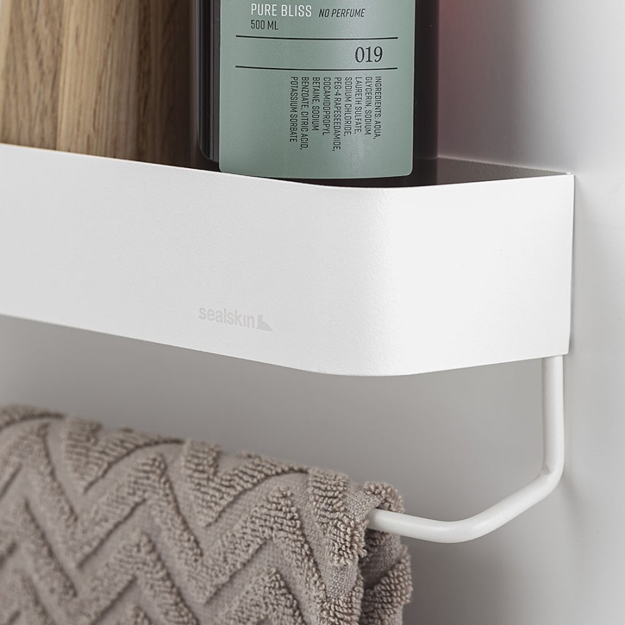 Brix white large ράφι + κρεμάστρα Sealskin