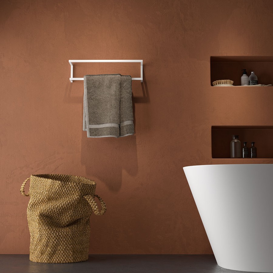 Carre White Κρεμάστρα Επιτοίχια 48cm Sealskin