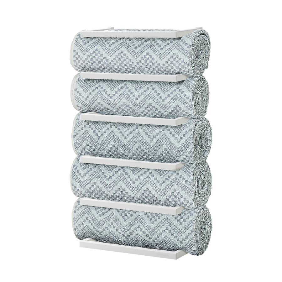 Carre White Κρεμάστρα 5 Θέσεων Επιτοίχια Sealskin