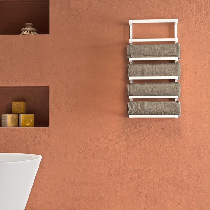 Carre White Κρεμάστρα 5 Θέσεων Επιτοίχια Sealskin