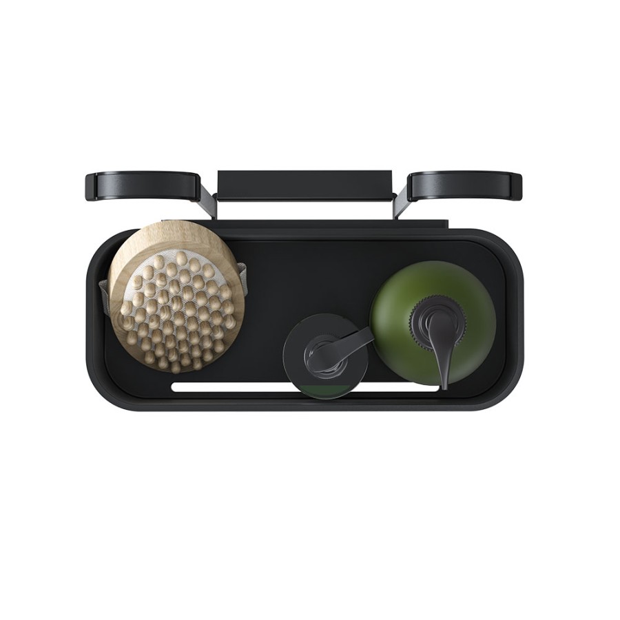 Tiger 2-Store Ράφι κρεμαστό για Βρύση Ντους 25 cm Black 800376