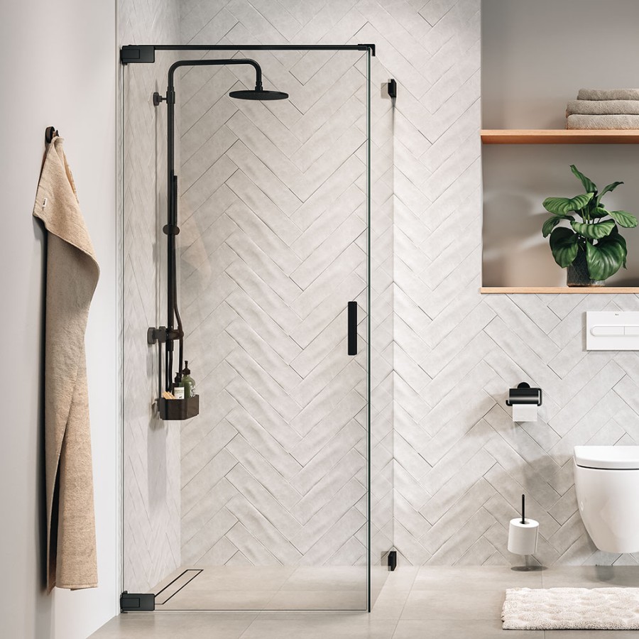 Tiger 2-Store Ράφι κρεμαστό για Βρύση Ντους 25 cm Black 800376