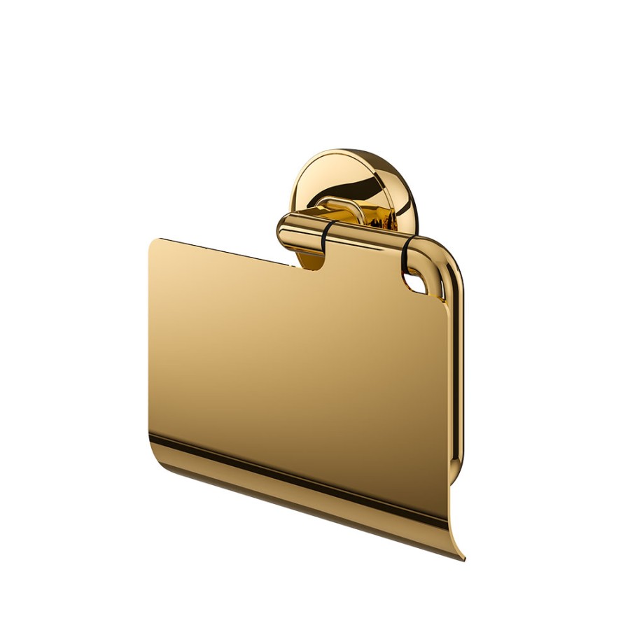 Tiger Cooper Χαρτοθήκη με Κάλυμμα Polished gold 800553