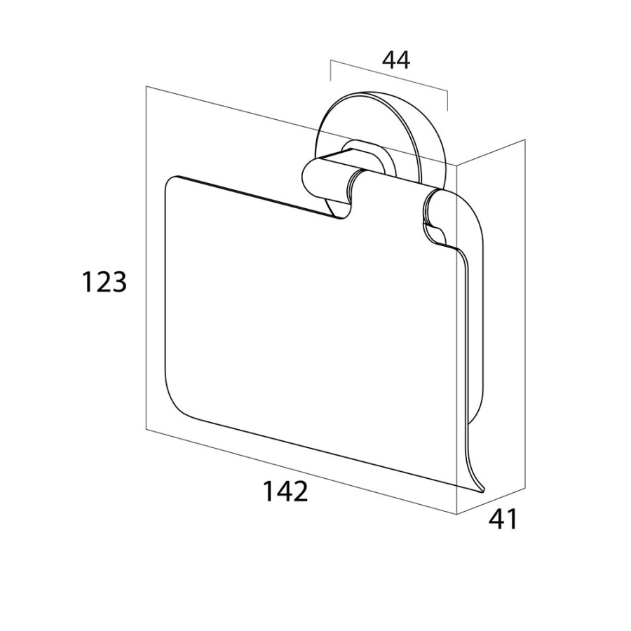 Tiger Cooper Χαρτοθήκη με Κάλυμμα Polished gold 800553