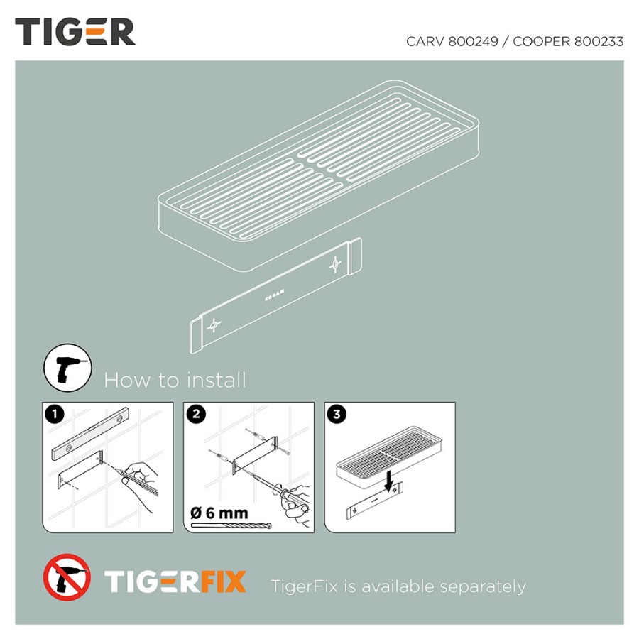 Tiger Cooper Ράφι 28 cm Black / Polished gold 800561