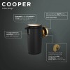 Tiger Cooper Δοχείο Κρεμοσάπουνου Επιτοίχιο 175 ml Black / Polished gold 800564