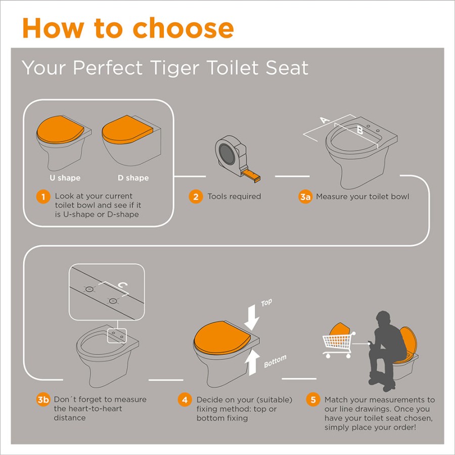 Tiger Hetta Καπάκι Λεκάνης MDF Brown 800589