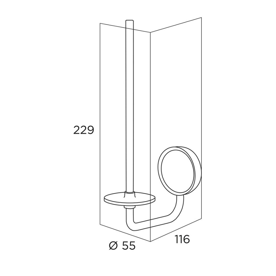 Tiger Ace Χαρτοθήκη Brushed stainless steel 800594