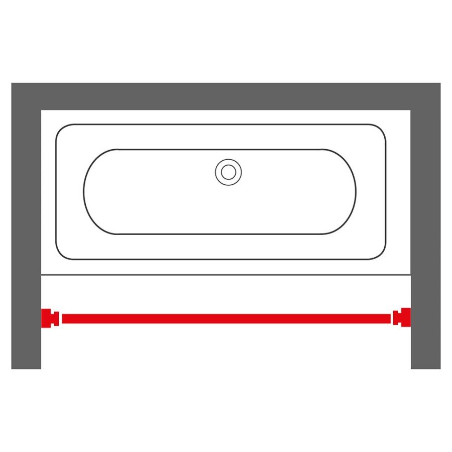 110-185 Ø 20 mm black βραχίονας μπάνιου πτυσσόμενος Sealskin