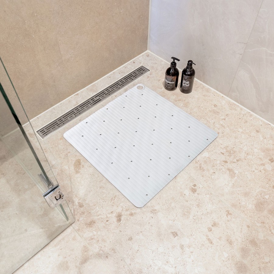 Ribb Αντιολισθητικό Πατάκι 55x55cm White with Black Hook Sealskin