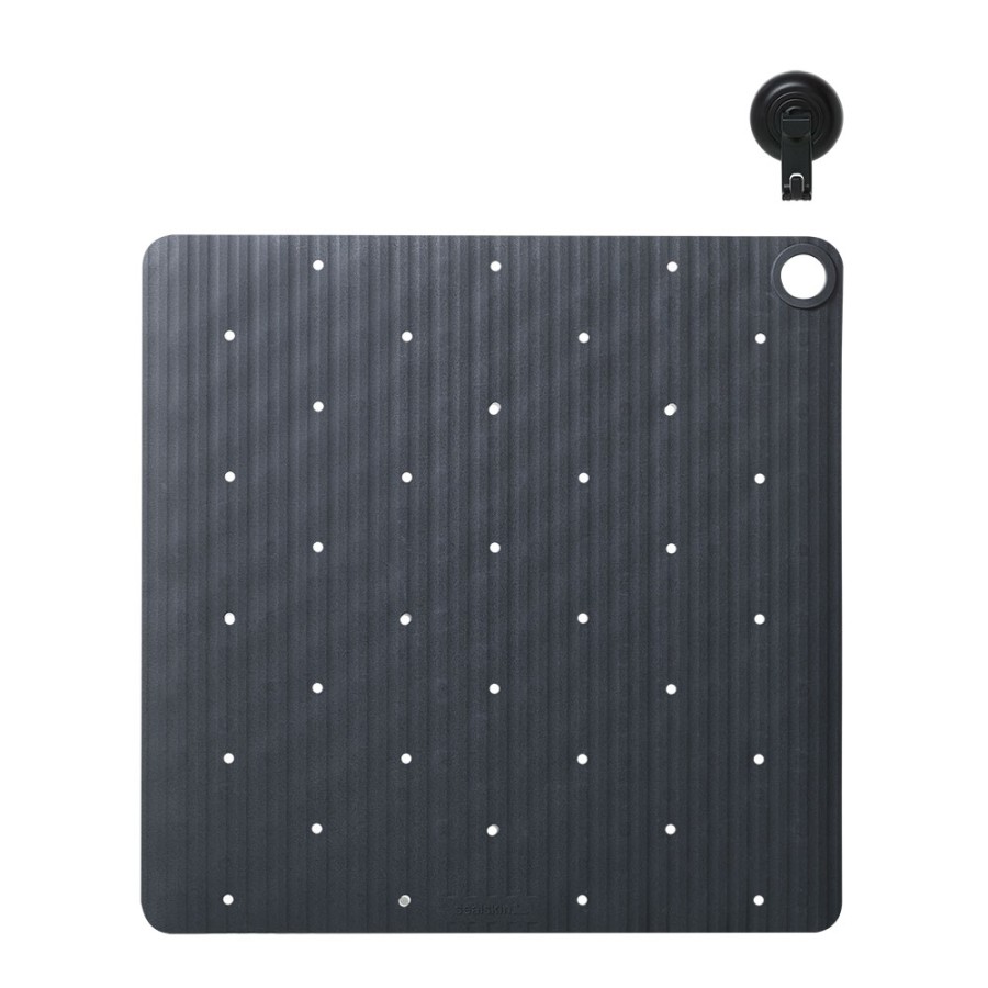 Ribb Αντιολισθητικό Πατάκι 55x55cm Anthracite with Black Hook Sealskin