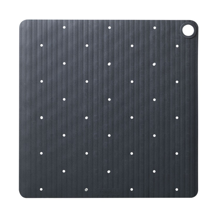 Ribb Αντιολισθητικό Πατάκι 55x55cm Anthracite with Black Hook Sealskin