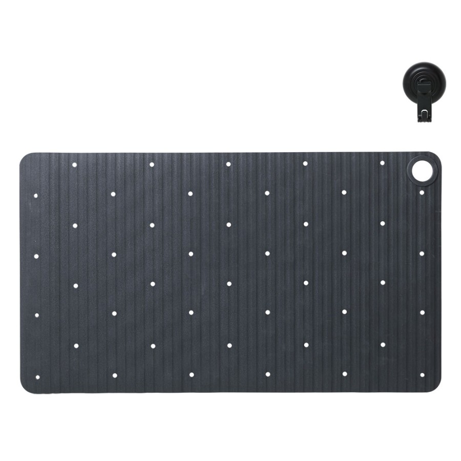 Ribb Αντιολισθητικό Πατάκι 40x70cm Anthracite with Black Hook Sealskin