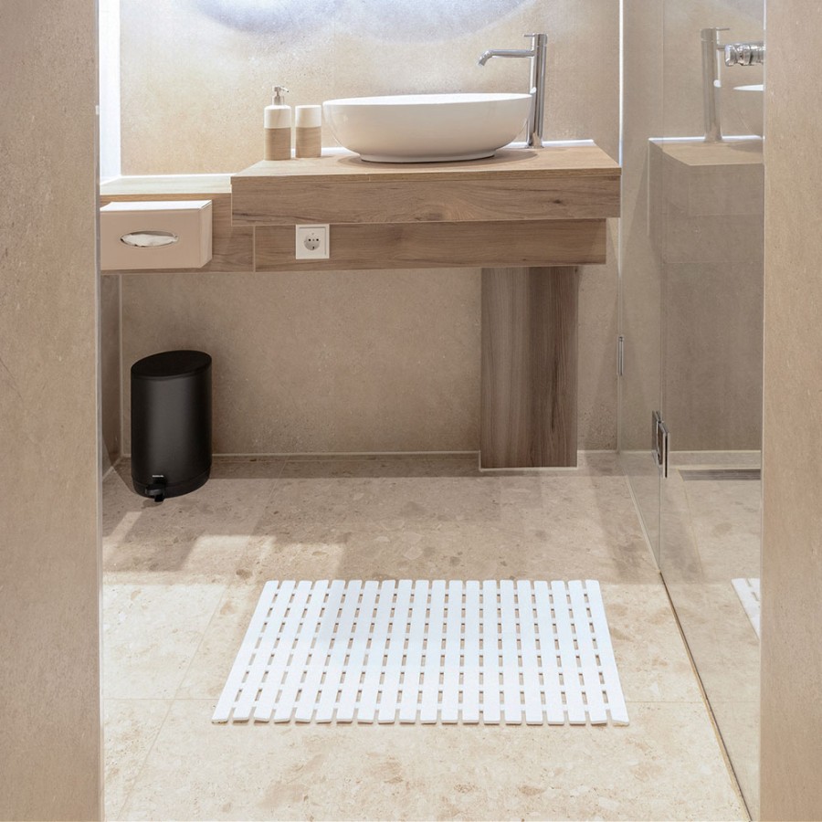 Nora Αντιολισθητικό Πατάκι 39x69cm White Sealskin