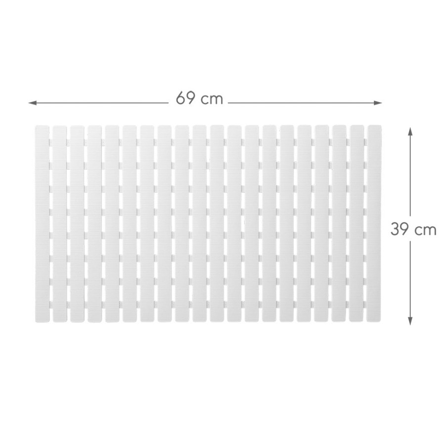 Nora Αντιολισθητικό Πατάκι 39x69cm White Sealskin