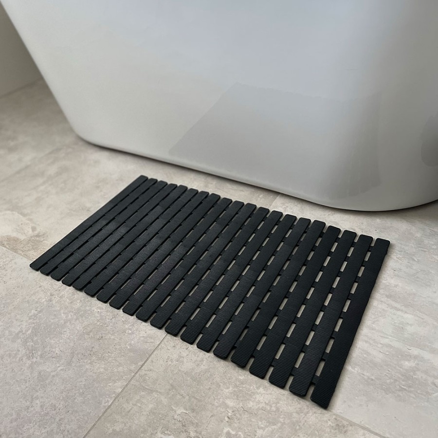 Nora Αντιολισθητικό Πατάκι 39x69cm Black Sealskin