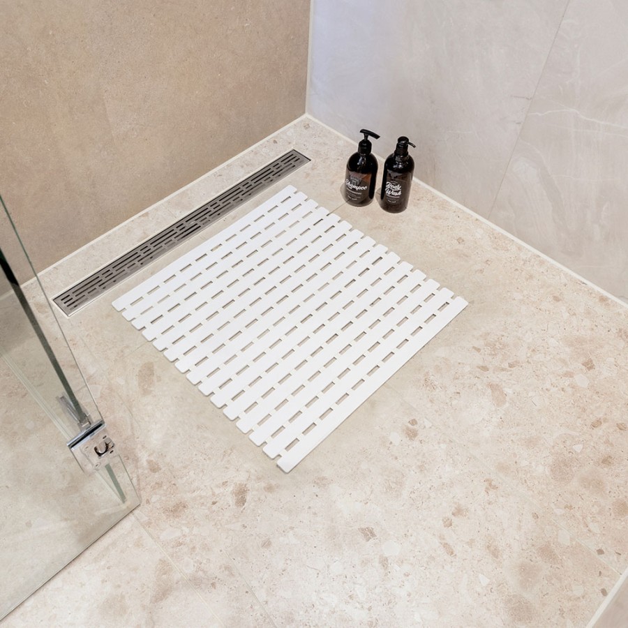 Nora Αντιολισθητικό Πατάκι 54x54cm White Sealskin